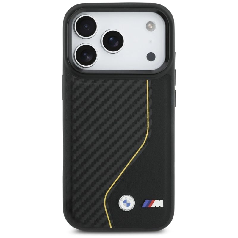 Etui BMW M Carbon Line & Logo MagSafe na iPhone 17 Pro - żółte - obrazek 3