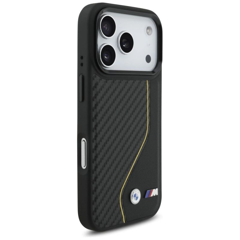 Etui BMW M Carbon Line & Logo MagSafe na iPhone 17 Pro - żółte - obrazek 4