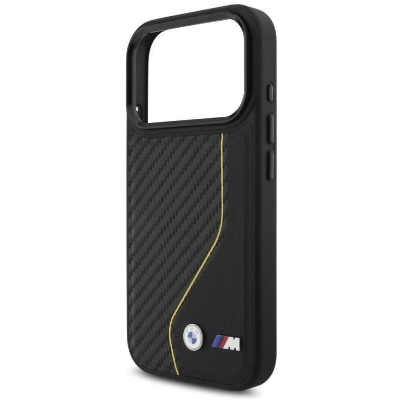 Etui BMW M Carbon Line & Logo MagSafe na iPhone 17 Pro - żółte - obrazek 6