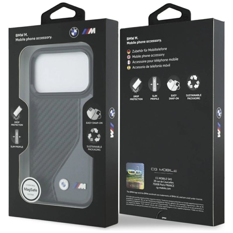 Etui BMW M Carbon Logo MagSafe na iPhone 17 Pro - grafitowe - obrazek 8