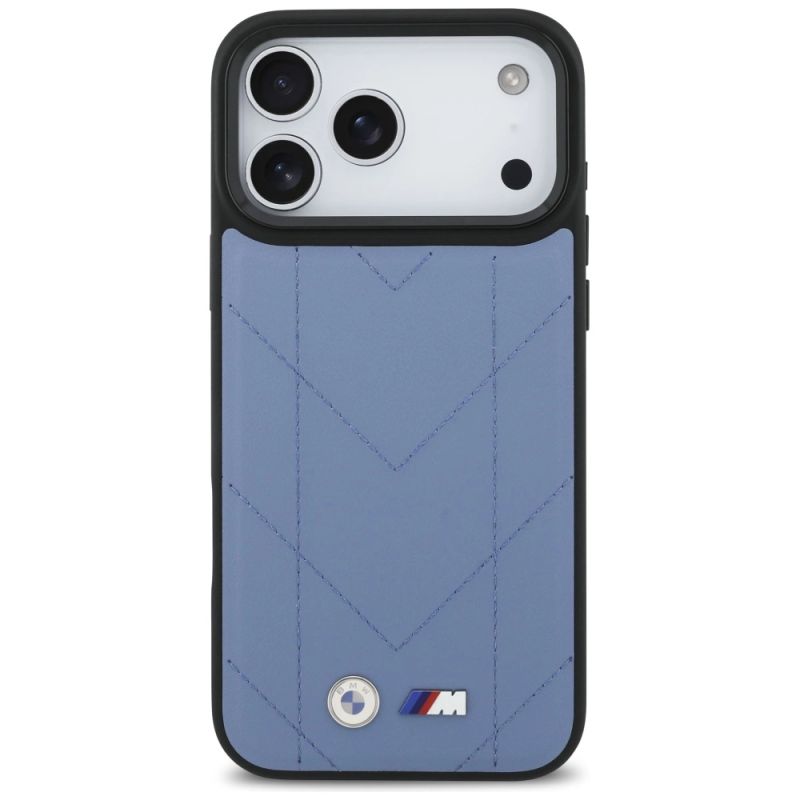 Etui BMW M Quilted Logo MagSafe na iPhone 17 Pro Max - niebieskie - obrazek 3