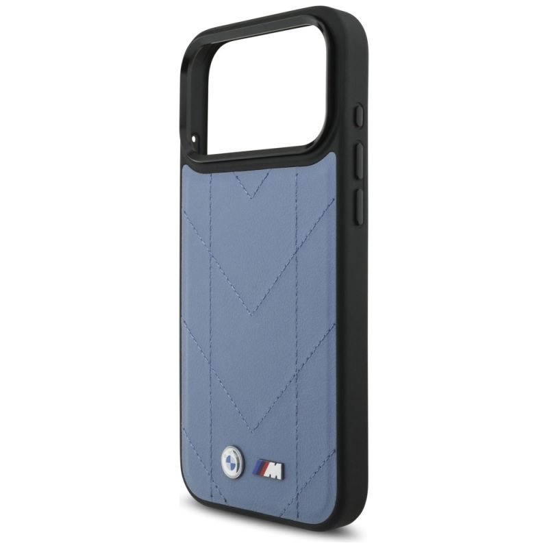 Etui BMW M Quilted Logo MagSafe na iPhone 17 Pro Max - niebieskie - obrazek 6