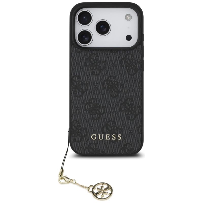 Etui Guess 4G Charms Collection MagSafe na iPhone 17 Pro - czarne - obrazek 2