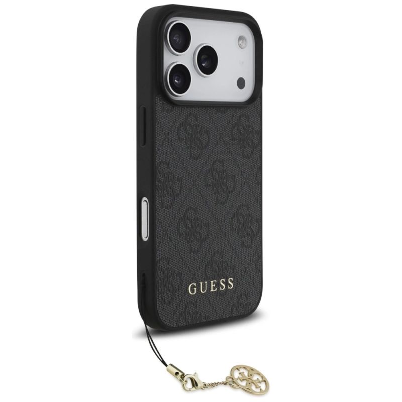 Etui Guess 4G Charms Collection MagSafe na iPhone 17 Pro - czarne - obrazek 3