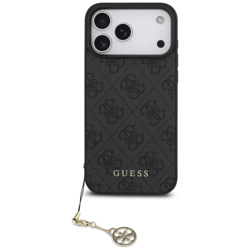 Etui Guess 4G Charms Collection MagSafe na iPhone 17 Pro Max - czarne - obrazek 2