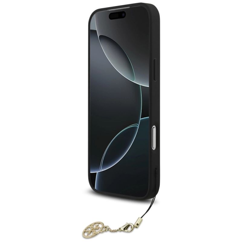 Etui Guess 4G Charms Collection MagSafe na iPhone 17 Pro Max - czarne - obrazek 4