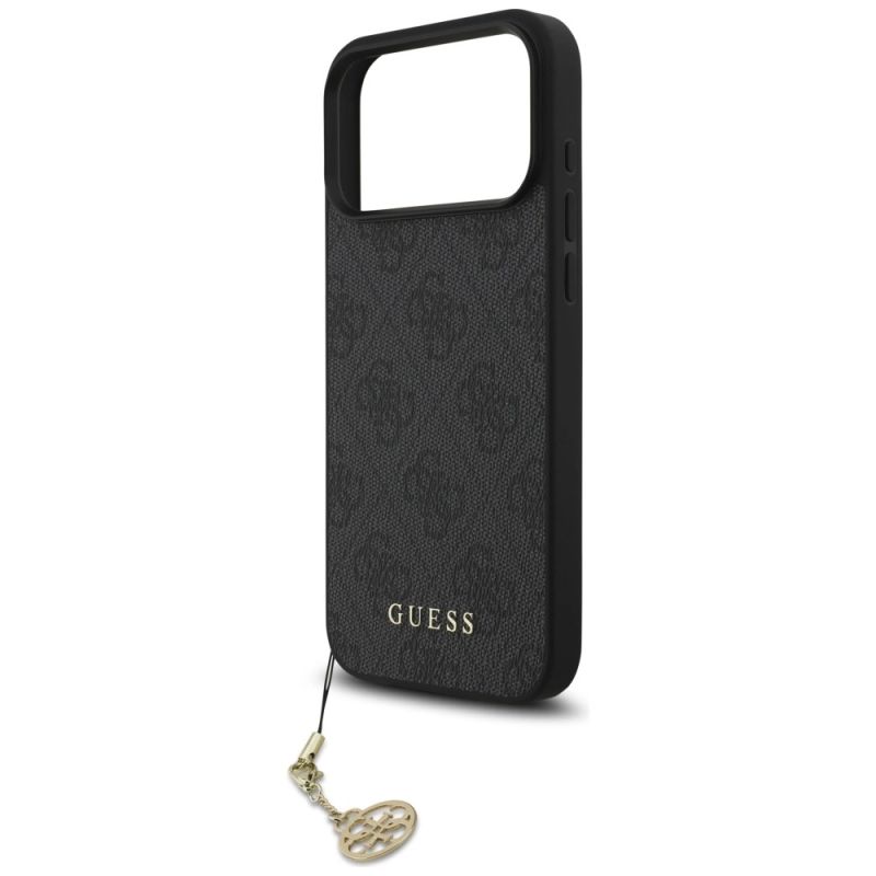 Etui Guess 4G Charms Collection MagSafe na iPhone 17 Pro Max - czarne - obrazek 5