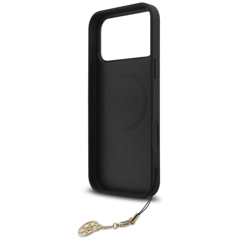 Etui Guess 4G Charms Collection MagSafe na iPhone 17 Pro Max - czarne - obrazek 6