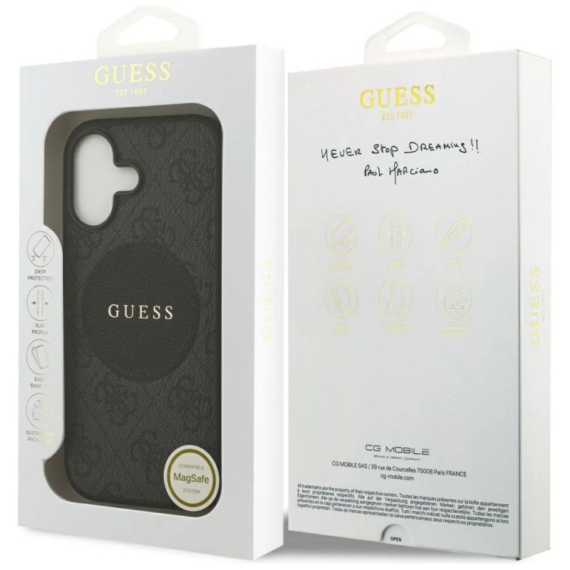 Etui Guess 4G Circle Classic Logo MagSafe na iPhone 17 - czarne - obrazek 8