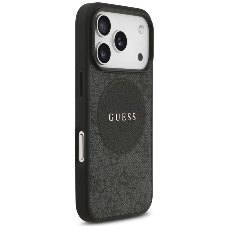 Etui Guess 4G Circle Classic Logo MagSafe na iPhone 17 Pro - czarne - obrazek 4