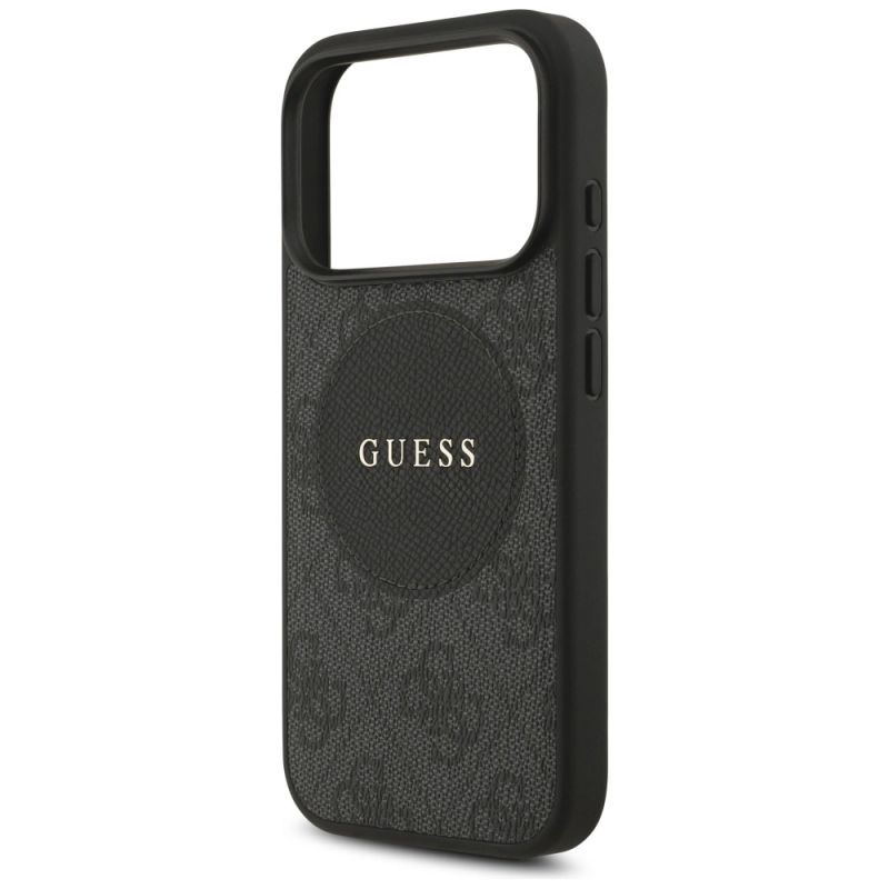 Etui Guess 4G Circle Classic Logo MagSafe na iPhone 17 Pro - czarne - obrazek 6