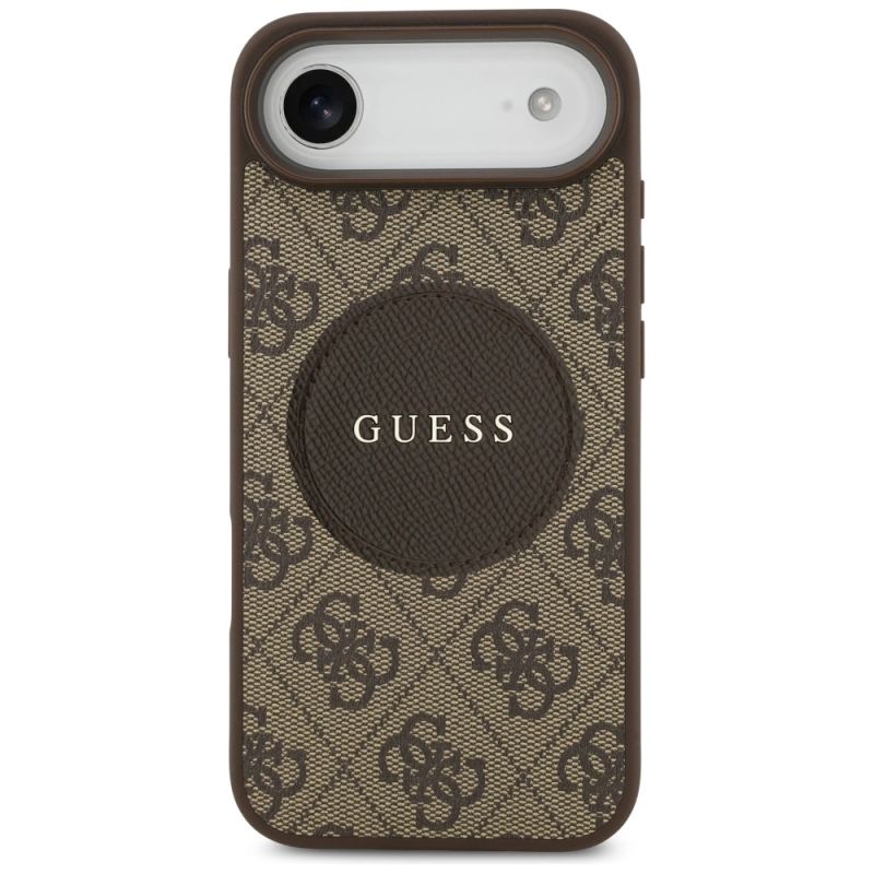 Etui Guess 4G Circle Classic Logo MagSafe na iPhone Air - brązowe - obrazek 3
