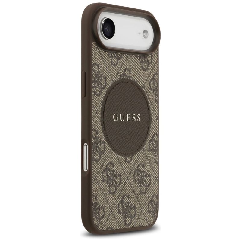 Etui Guess 4G Circle Classic Logo MagSafe na iPhone Air - brązowe - obrazek 4