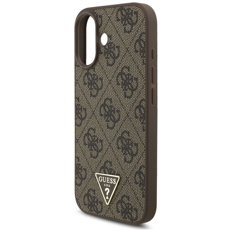Etui Guess 4G Strap Triangle Logo MagSafe na iPhone 17 - brązowe - obrazek 6