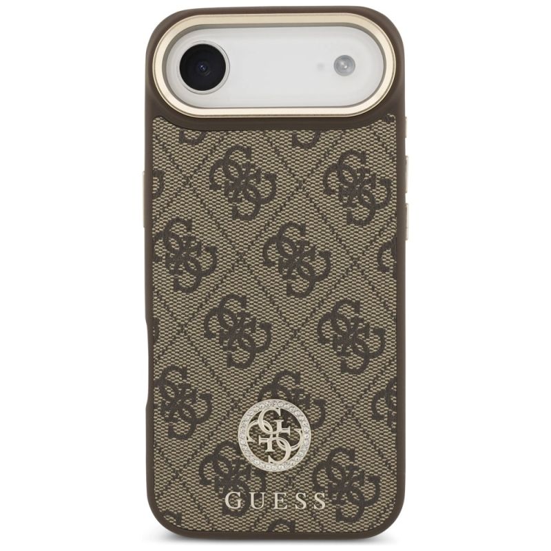 Etui Guess 4G Strass Logo MagSafe na iPhone Air - brązowe - obrazek 3