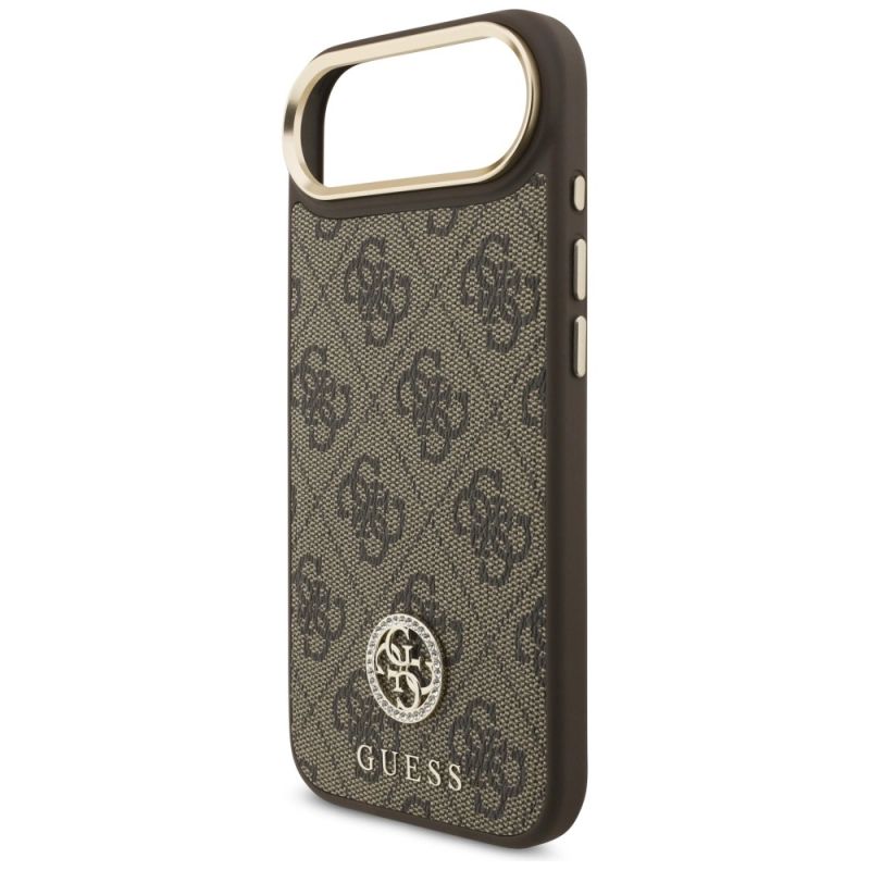 Etui Guess 4G Strass Logo MagSafe na iPhone Air - brązowe - obrazek 6