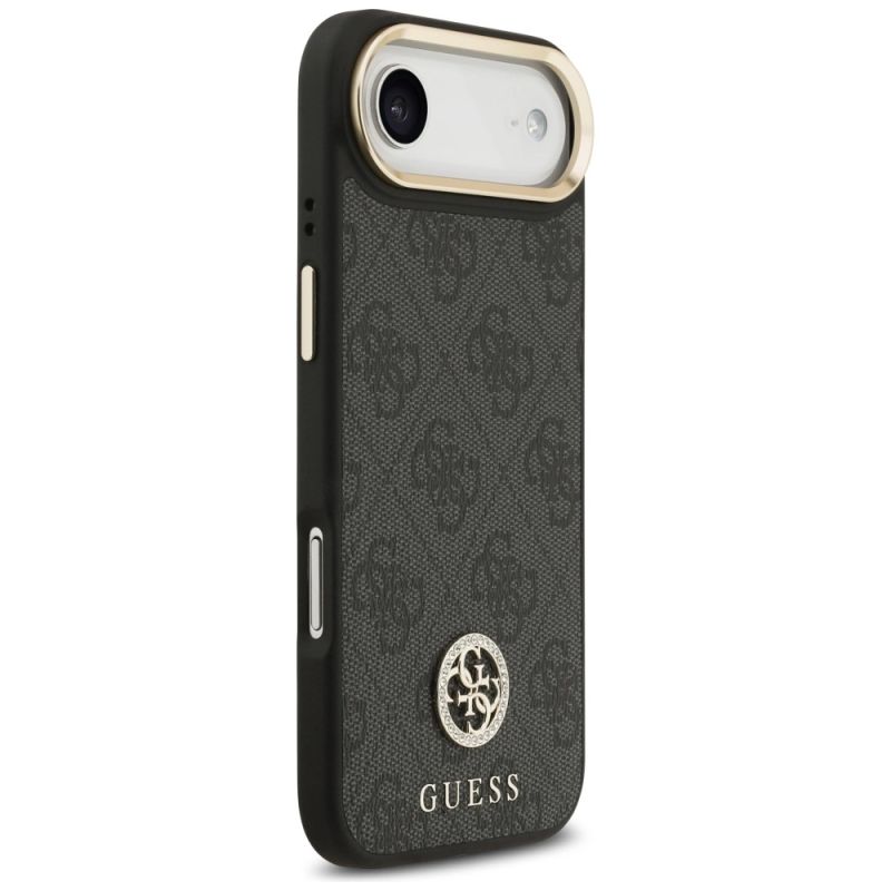 Etui Guess 4G Strass Logo MagSafe na iPhone Air - czarne - obrazek 4