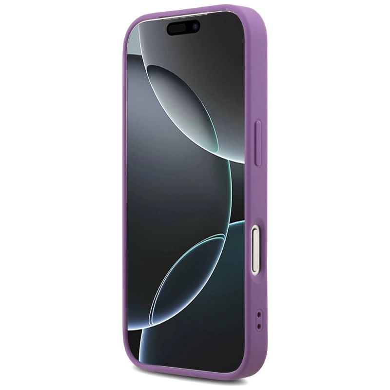 Etui Guess Fixed Glitter Big 4G na iPhone 17 Pro - fioletowe - obrazek 5