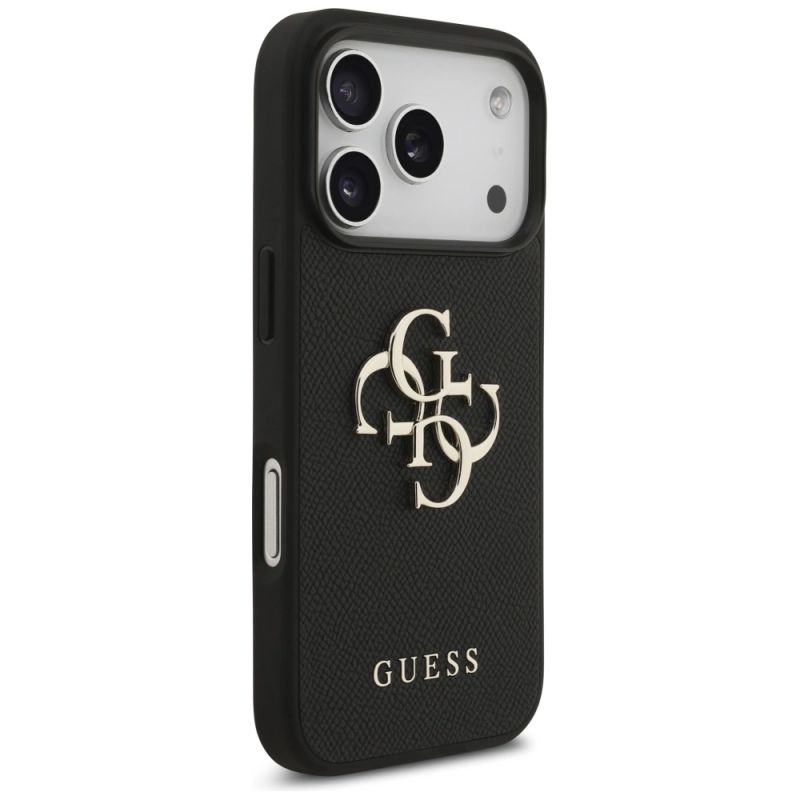 Etui Guess Grained Big 4G & Classic Logo na iPhone 17 Pro - czarne - obrazek 4
