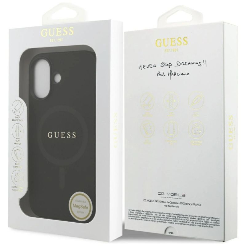 Etui Guess Saffiano Classic Logo MagSafe na iPhone 17 - czarne - obrazek 8