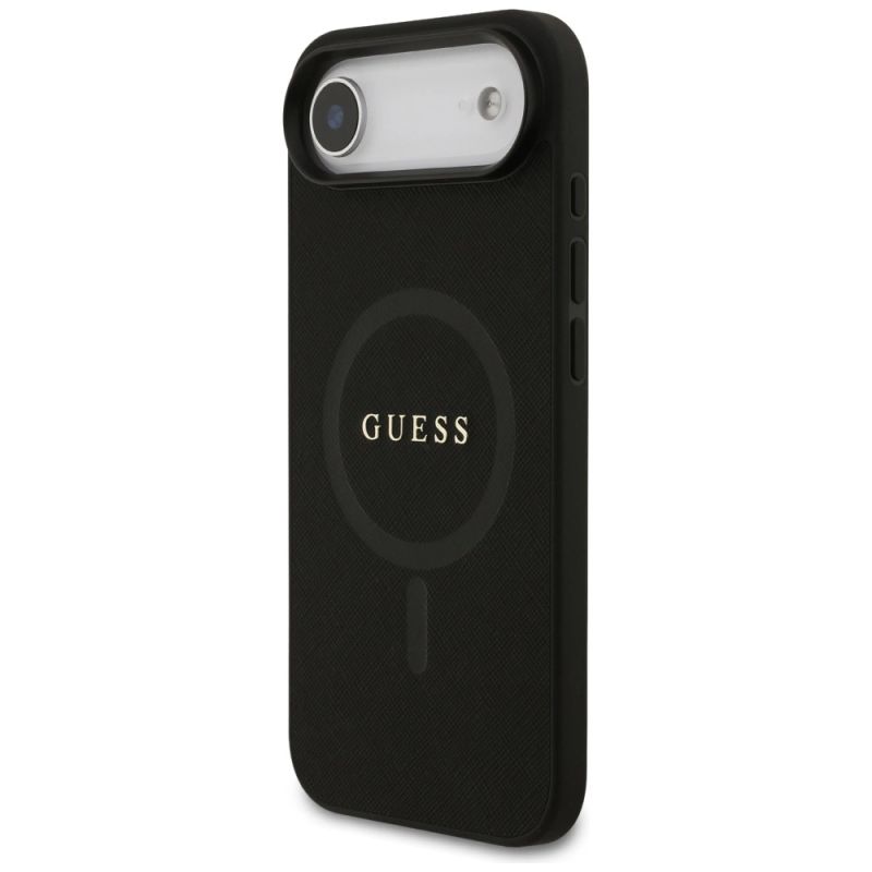 Etui Guess Saffiano Classic Logo MagSafe na iPhone Air - czarne - obrazek 2