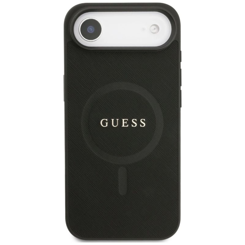 Etui Guess Saffiano Classic Logo MagSafe na iPhone Air - czarne - obrazek 3