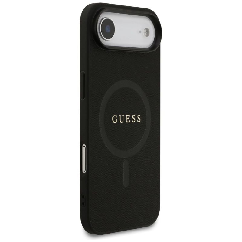 Etui Guess Saffiano Classic Logo MagSafe na iPhone Air - czarne - obrazek 4