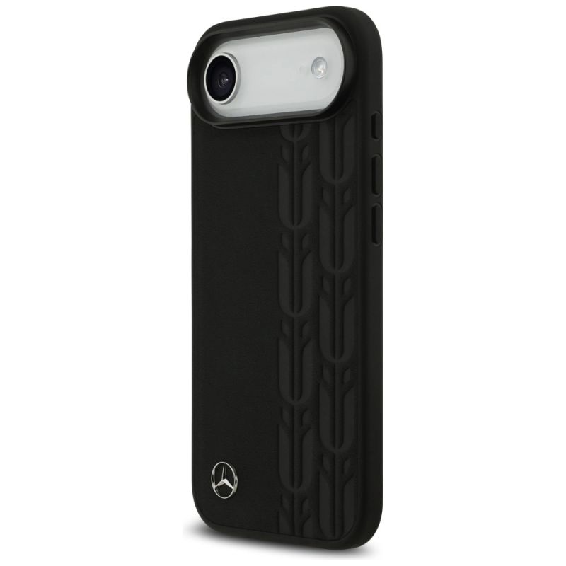 Etui Mercedes Leather Laurel Leaves MagSafe na iPhone Air - czarne - obrazek 2