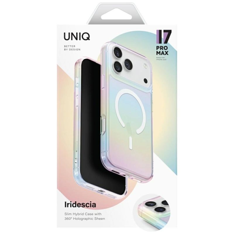 Etui UNIQ Iridescia na iPhone 17 Pro Max Magclick Charging - wielokolorowe - obrazek 6