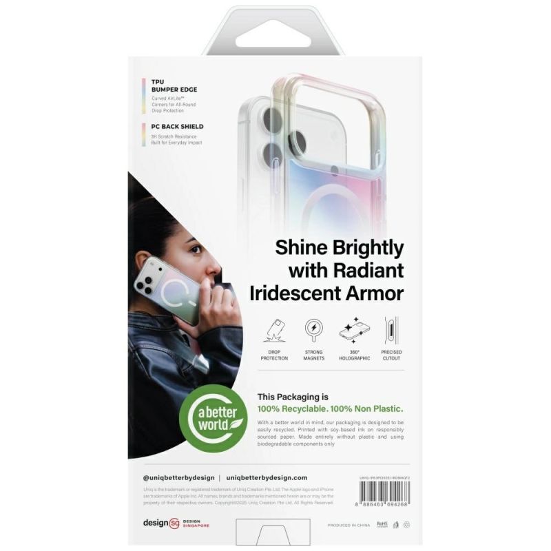 Etui UNIQ Iridescia na iPhone 17 Pro Max Magclick Charging - wielokolorowe - obrazek 7