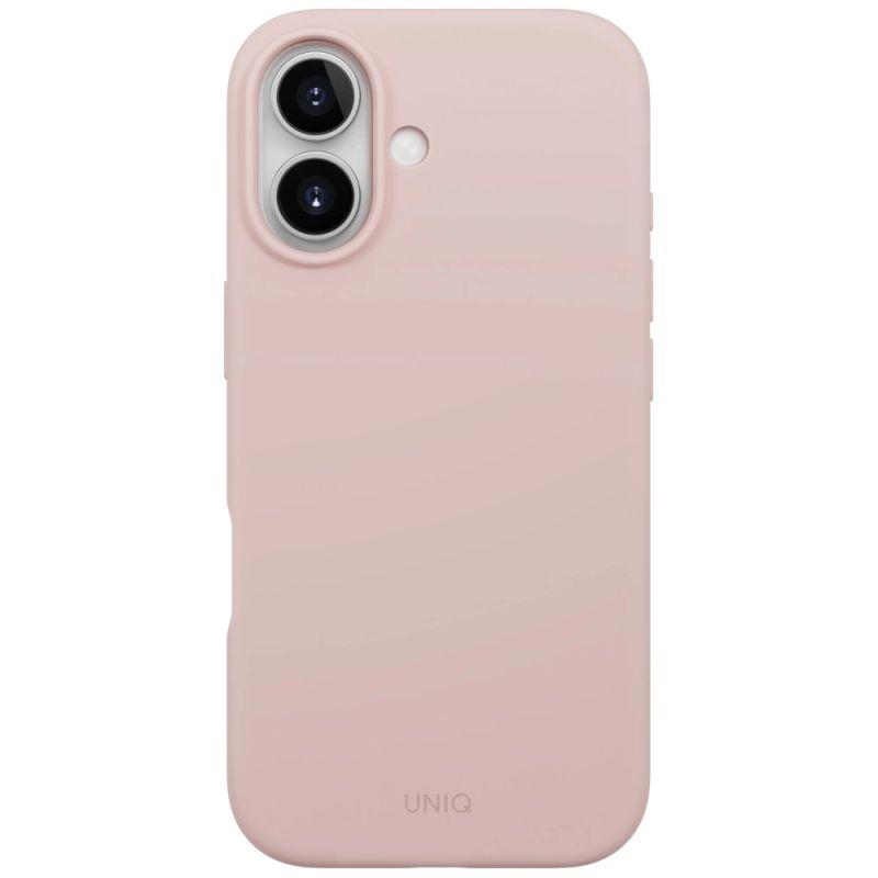 Etui UNIQ Lino na iPhone 17 Magclick Charging - różowe - obrazek 2