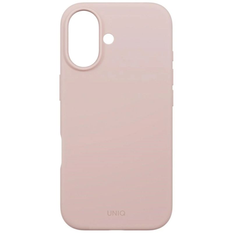 Etui UNIQ Lino na iPhone 17 Magclick Charging - różowe - obrazek 3