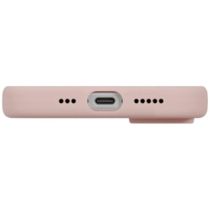 Etui UNIQ Lino na iPhone 17 Magclick Charging - różowe - obrazek 5