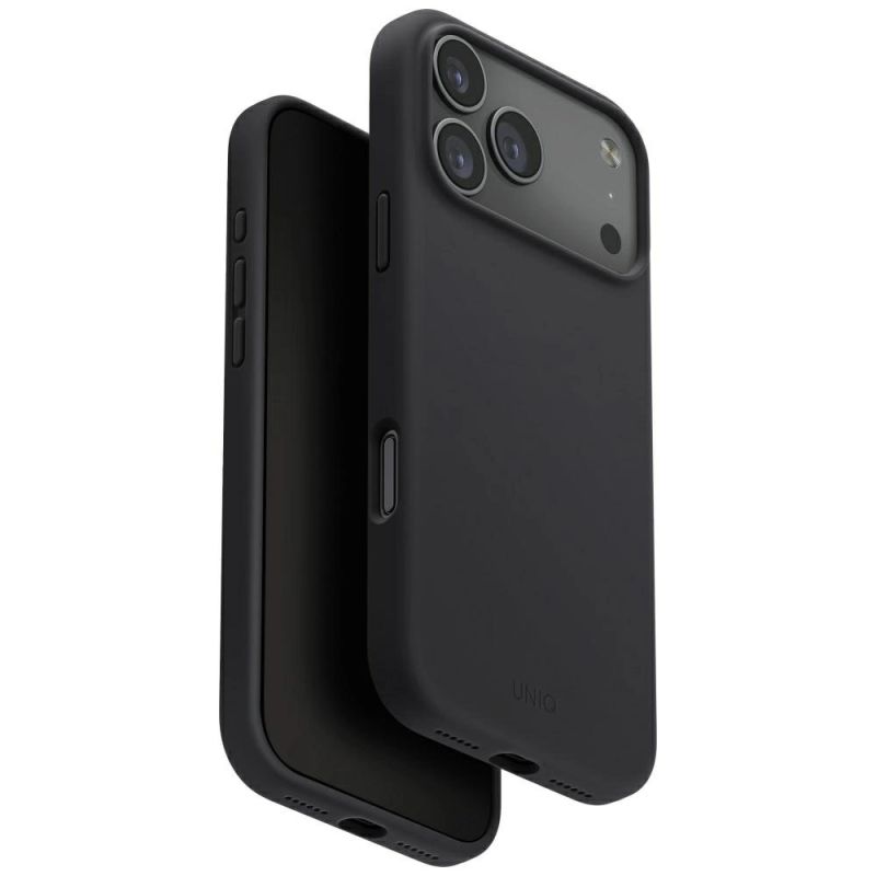 Etui UNIQ Lino na iPhone 17 Pro Magclick Charging - szare