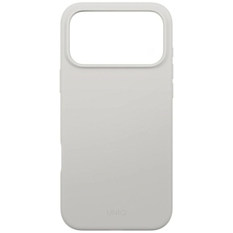 Etui UNIQ Lino na iPhone 17 Pro Max Magclick Charging - szare - obrazek 3