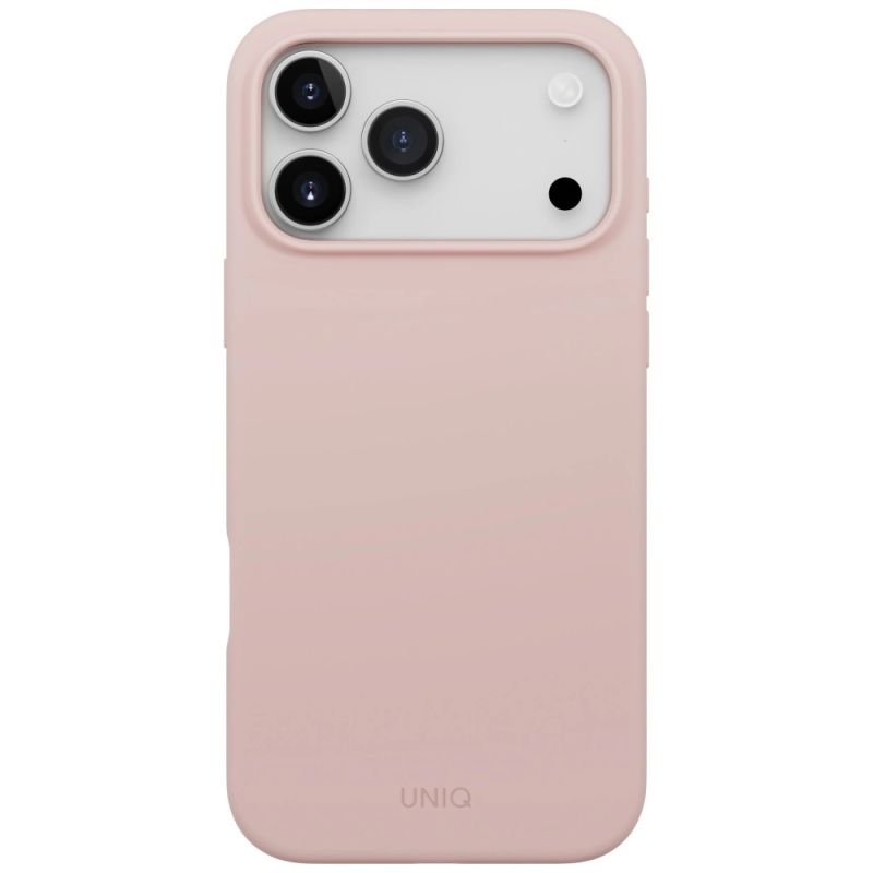 Etui UNIQ Lino na iPhone 17 Pro Max Magclick Charging - różowe - obrazek 2