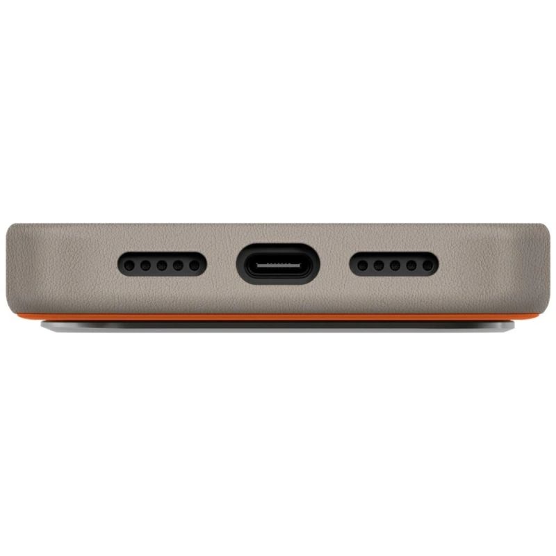 Etui UNIQ Lyden DS na iPhone 17 Pro Magclick Charging - pomarańczowo-szary - obrazek 5
