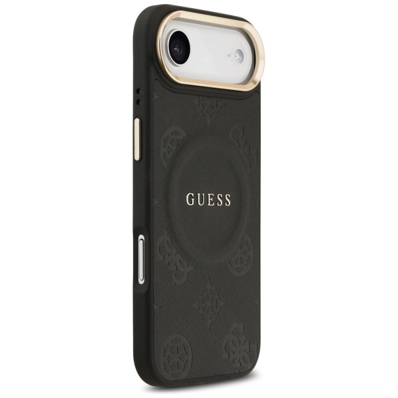 Etui Guess Peony Hot Stamp MagSafe na iPhone Air - czarne - obrazek 4