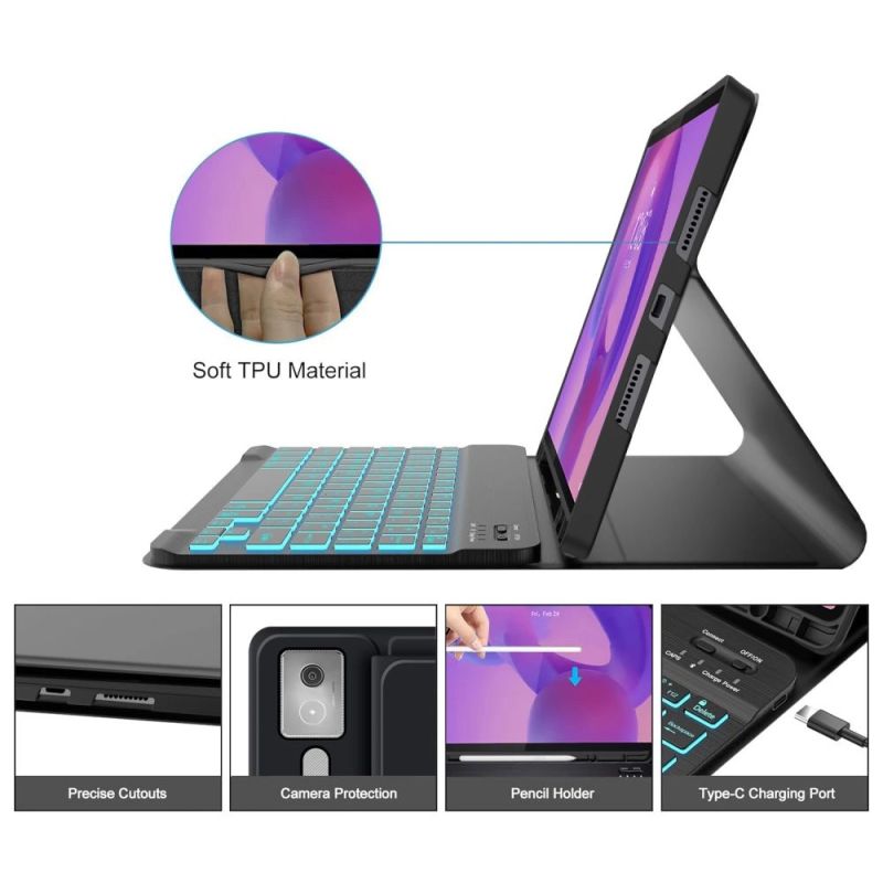 Etui Tech-Protect SC Pen na Lenovo Idea Tab Pro / Pro Mt 12.7 TB-373 - czarne - obrazek 3