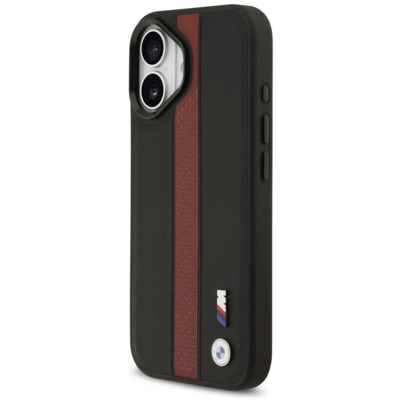 Etui BMW M Perforated Stripe Logo MagSafe na iPhone 17 - czerwone - obrazek 2