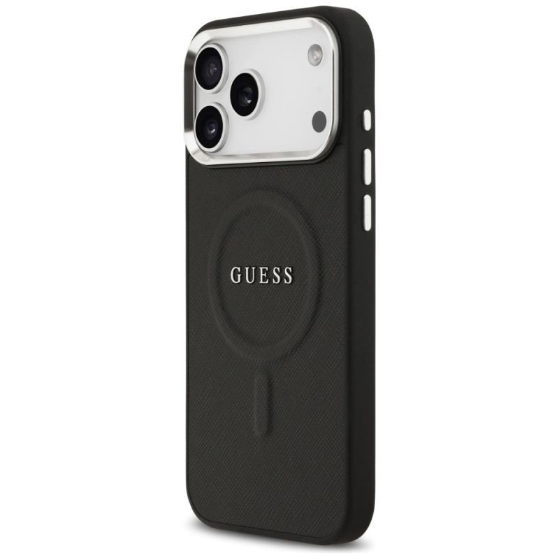 Etui Guess Classic Logo MagSafe na iPhone 17 Pro Max - czarne - obrazek 2