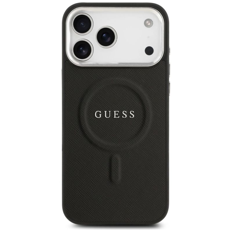 Etui Guess Classic Logo MagSafe na iPhone 17 Pro Max - czarne - obrazek 3