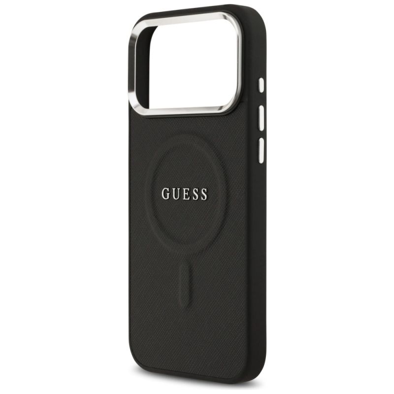Etui Guess Classic Logo MagSafe na iPhone 17 Pro Max - czarne - obrazek 6