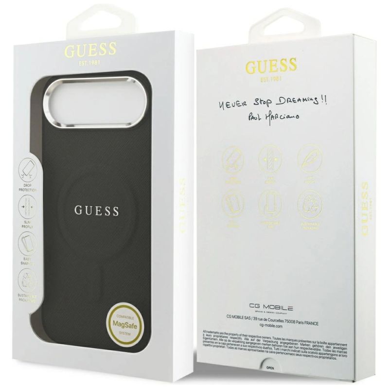 Etui Guess Classic Logo MagSafe na iPhone Air - czarne - obrazek 8