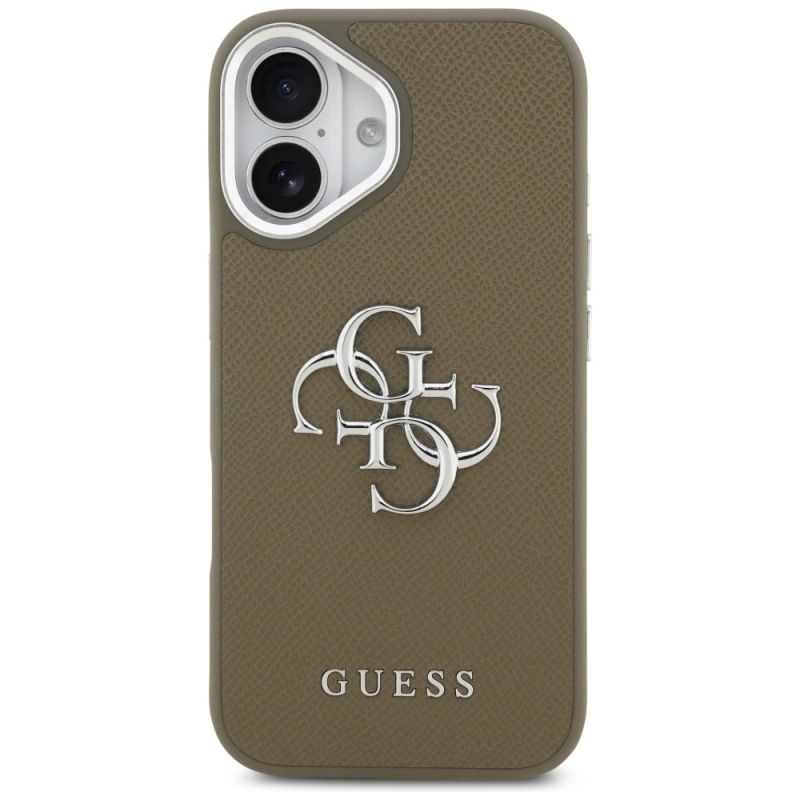 Etui Guess Grained Big 4G Classic Logo na iPhone 17 - brązowe - obrazek 3