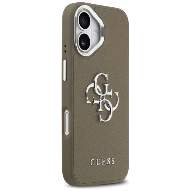 Etui Guess Grained Big 4G Classic Logo na iPhone 17 - brązowe - obrazek 4