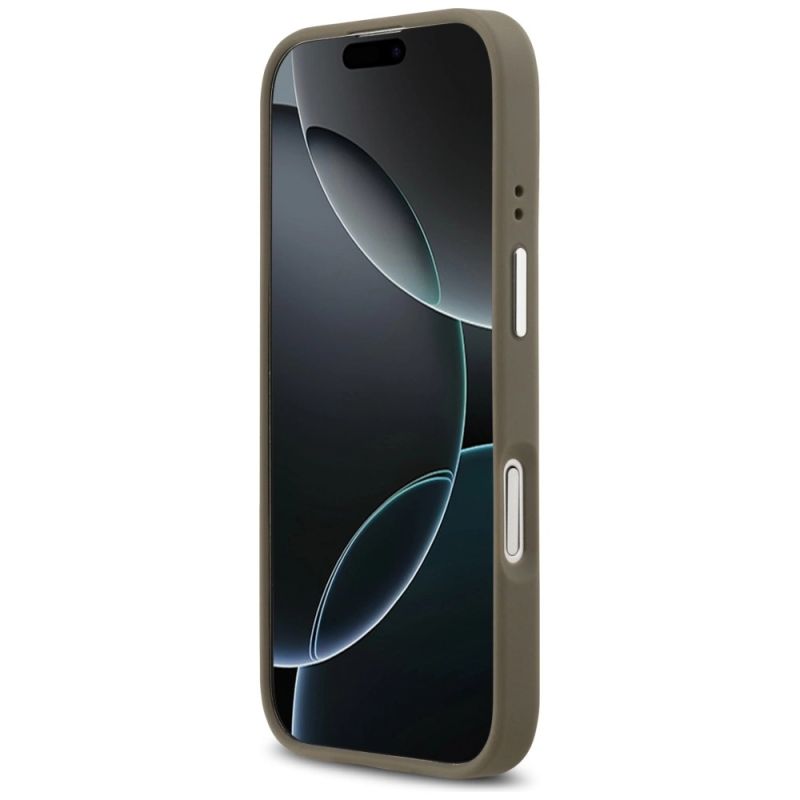 Etui Guess Grained Big 4G Classic Logo na iPhone 17 - brązowe - obrazek 5