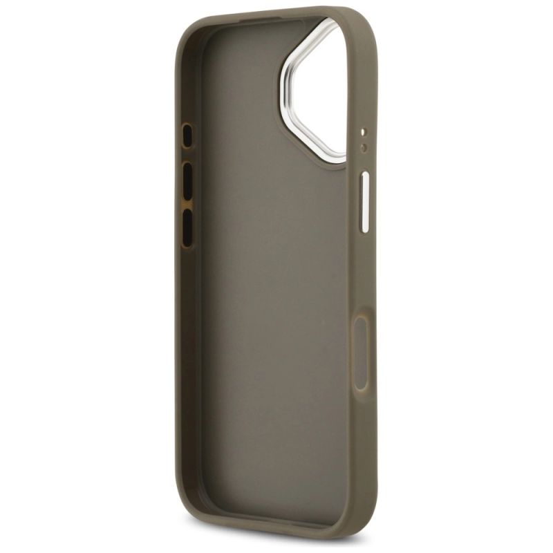 Etui Guess Grained Big 4G Classic Logo na iPhone 17 - brązowe - obrazek 7