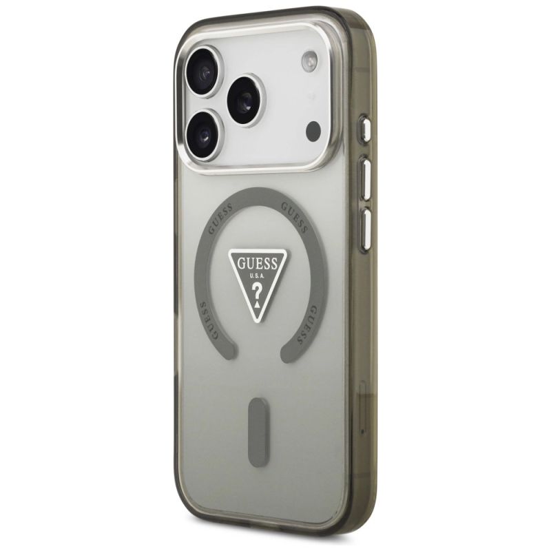 Etui Guess IML Gradient Triangle Logo MagSafe na iPhone 17 Pro Max - zielone - obrazek 2