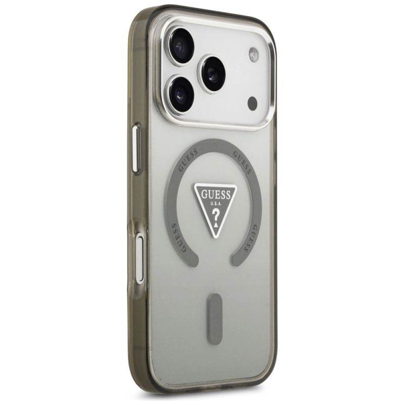 Etui Guess IML Gradient Triangle Logo MagSafe na iPhone 17 Pro Max - zielone - obrazek 4